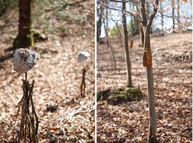 esculturas en bosque coll