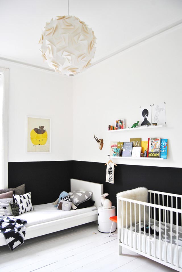 black-and-white-half-painted-wall-kids-room-550x821