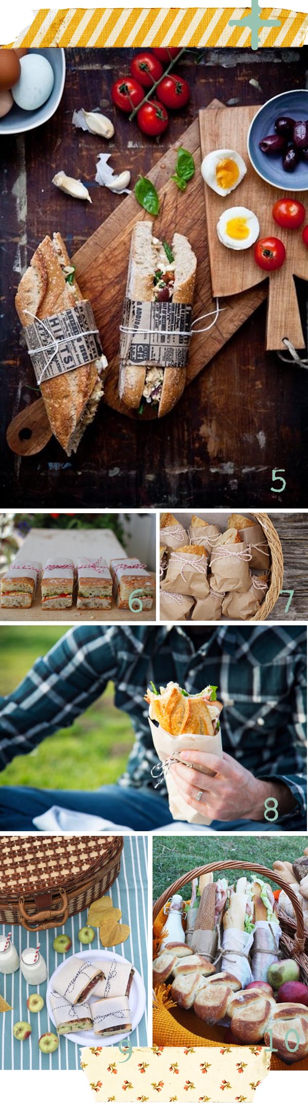ideas para picnic bocadillos +
