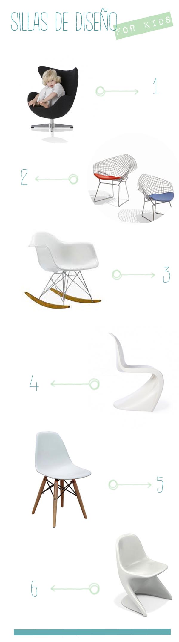 sillas de diseño para niños