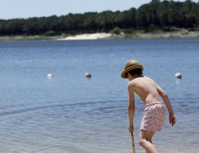 Portugal con niños: Lago de Ervedeira